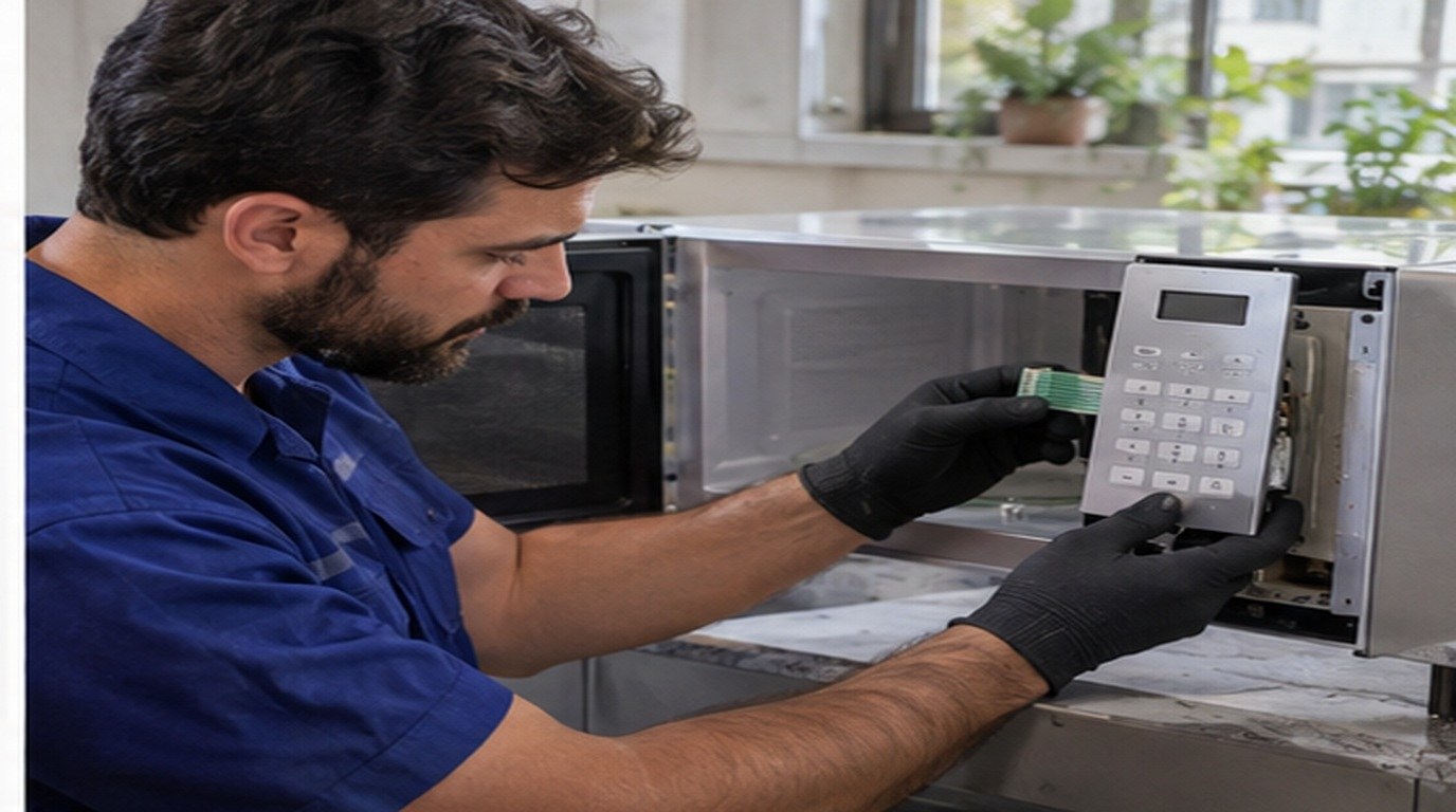 Conserto de micro-ondas em Natal‑RN: troca da membrana e do painel